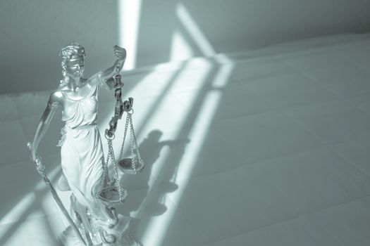 White female statue symbol of justice Themis. This figure has not specific author, no model release needed.
