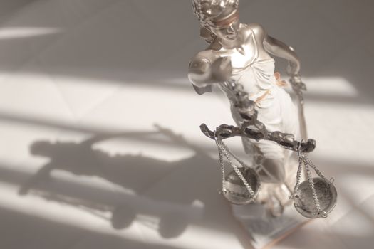 White female statue symbol of justice Themis. This figure has not specific author, no model release needed.