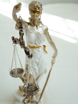 White female statue symbol of justice Themis. This figure has not specific author, no model release needed.