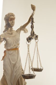 White female statue symbol of justice Themis. This figure has not specific author, no model release needed.