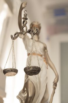 White female statue symbol of justice Themis. This figure has not specific author, no model release needed.