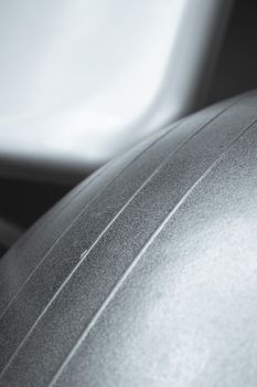 Gray ball and yoga chair part