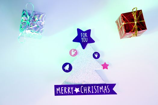 Background with variety of Christmas decoration. Merry Christmas
