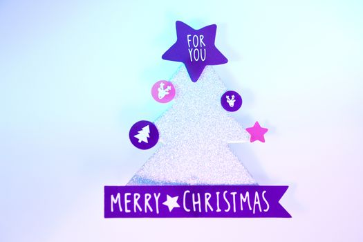 Background with variety of Christmas decoration. Merry Christmas
