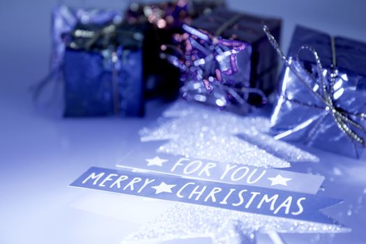 Background with variety of Christmas decoration. Merry Christmas