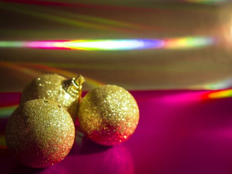 Beautiful and varied bright Christmas decoration