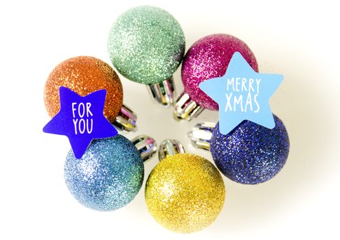 Background with variety of Christmas decoration. Merry Christmas