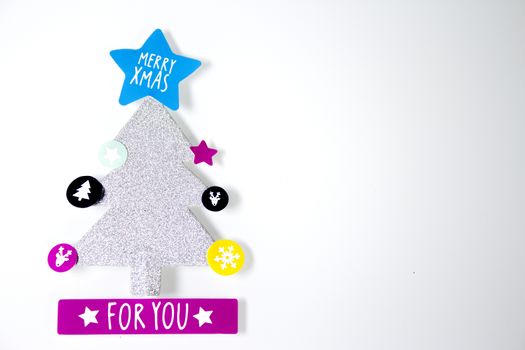 Background with variety of Christmas decoration. Merry Christmas