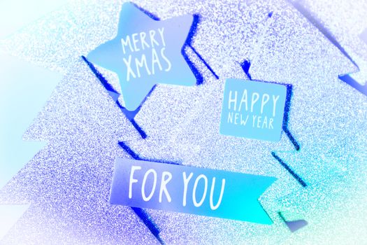 Background with variety of Christmas decoration. Merry Christmas