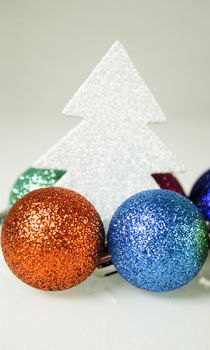 Background with variety of Christmas decoration. Merry Christmas