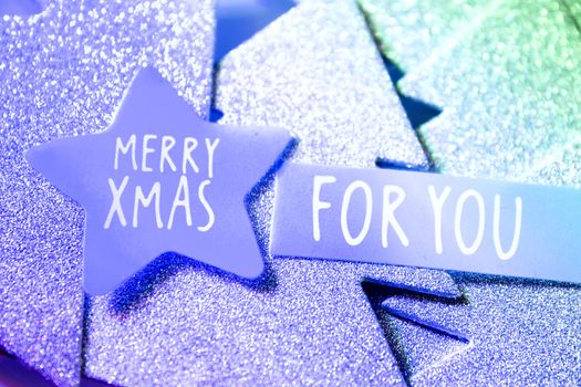 Background with variety of Christmas decoration. Merry Christmas