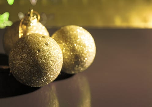 Beautiful and varied bright Christmas decoration