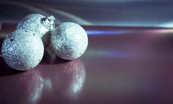 Beautiful and varied bright Christmas decoration