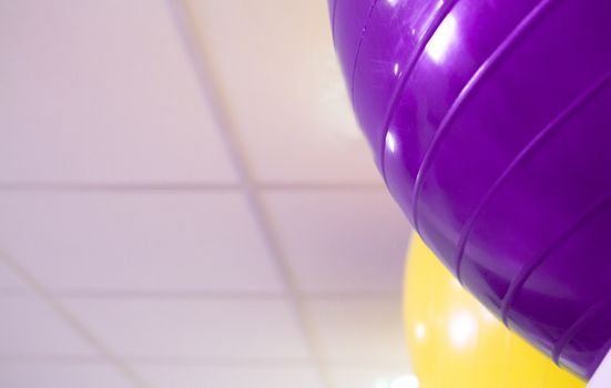 Colored balls for gymnastics and pilates classes