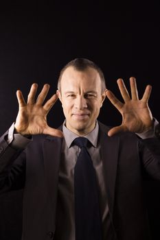 Businessman in suit and tie