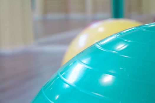 Colored balls for gymnastics and pilates classes