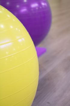 Colored balls for gymnastics and pilates classes