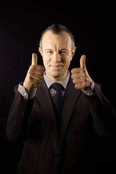 Businessman in suit and tie