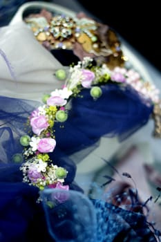 Decoration for the hairstyle of a woman as a wedding guest