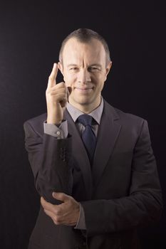 Businessman in suit and tie