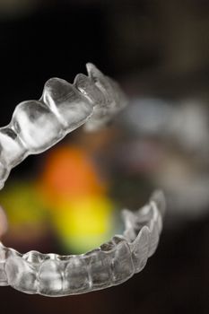 Invisible orthodontics to align the teeth