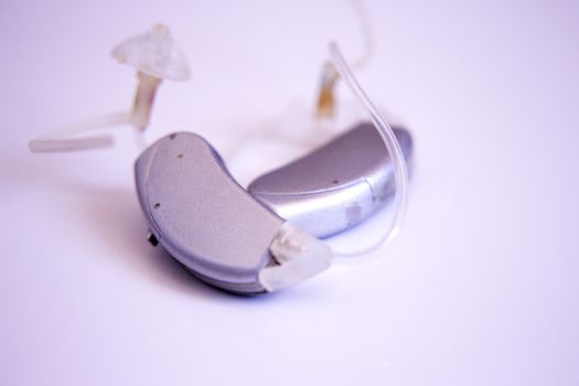 Hearing aid for deaf people. No people