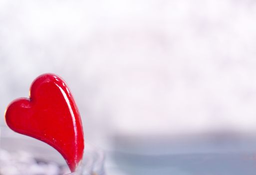 Heart on defocused background. No people