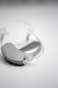 Hearing aid for deaf people. No people