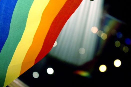 Flag of gay symbol colorines. No people