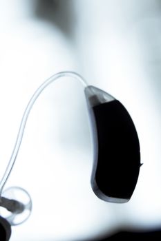 Hearing aid for deaf people. No people