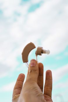 Hearing aid for people with hearing impairment