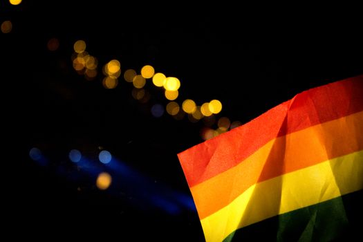 Flag of gay symbol colorines. No people