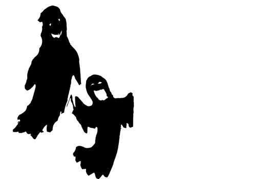 Simulation of terror with ghosts and tombs