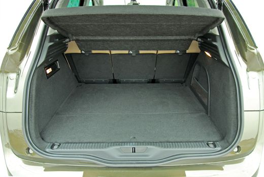 Empty trunk of the small passenger car