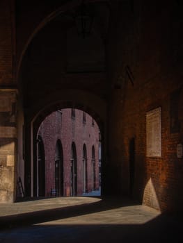 Cremona, Lombardy, Italy - May  5 6 7  2020 - a deserted city  during coronavirus outbreak lockdown phase 2 and economic crisis