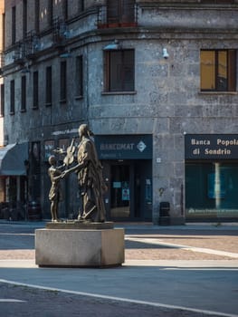 Cremona, Lombardy, Italy - May  5 6 7  2020 - a deserted city  during coronavirus outbreak lockdown phase 2 and economic crisis