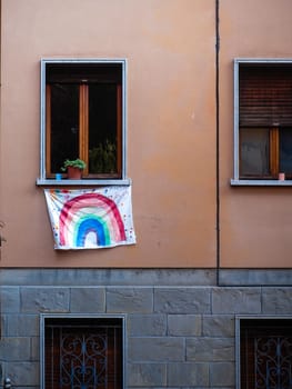 Cremona, Lombardy, Italy - May  5 6 7  2020 - a deserted city  during coronavirus outbreak lockdown phase 2 and economic crisis