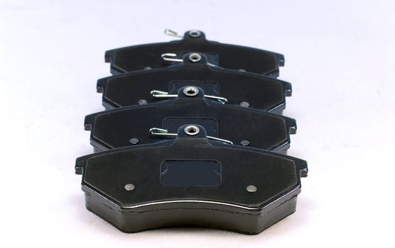 four brake pads for car, part for disc brake system