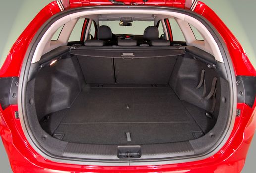 Empty trunk of the large car