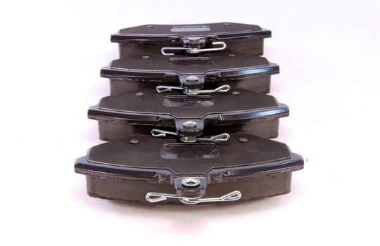 four brake pads for car, part for disc brake system