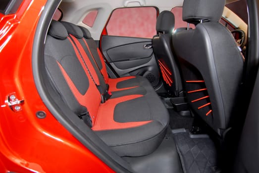 rear seats in passenger car