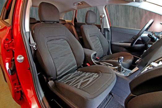 Front seats of a modern passenger car