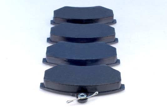 four brake pads for car, part for disc brake system