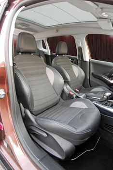 Front seats of a modern passenger car