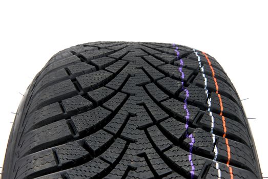 Fragment A brand new modern winter car tire