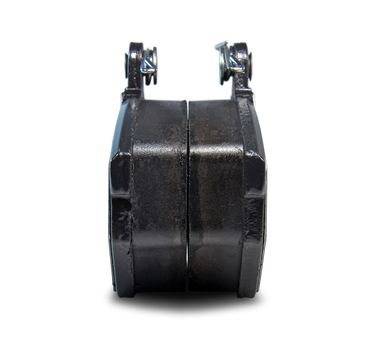 two brake pads for car, part for disc brake system