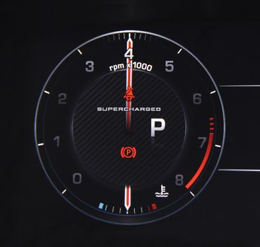 Car Tachometer on the instrument panel