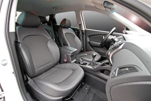 Front seats of a modern passenger car