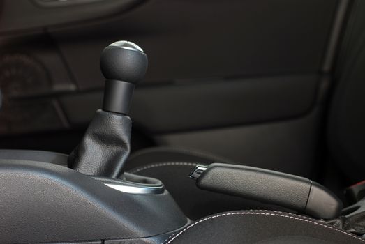 detail in the interior of the modern car