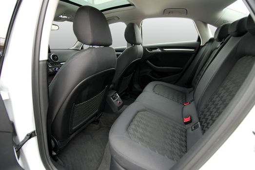 rear seats in passenger car